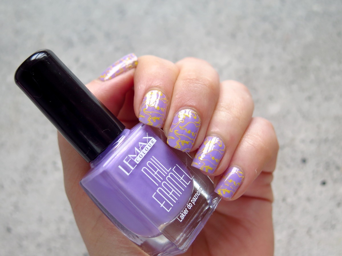 fioletowy lakier do paznokci lemax 