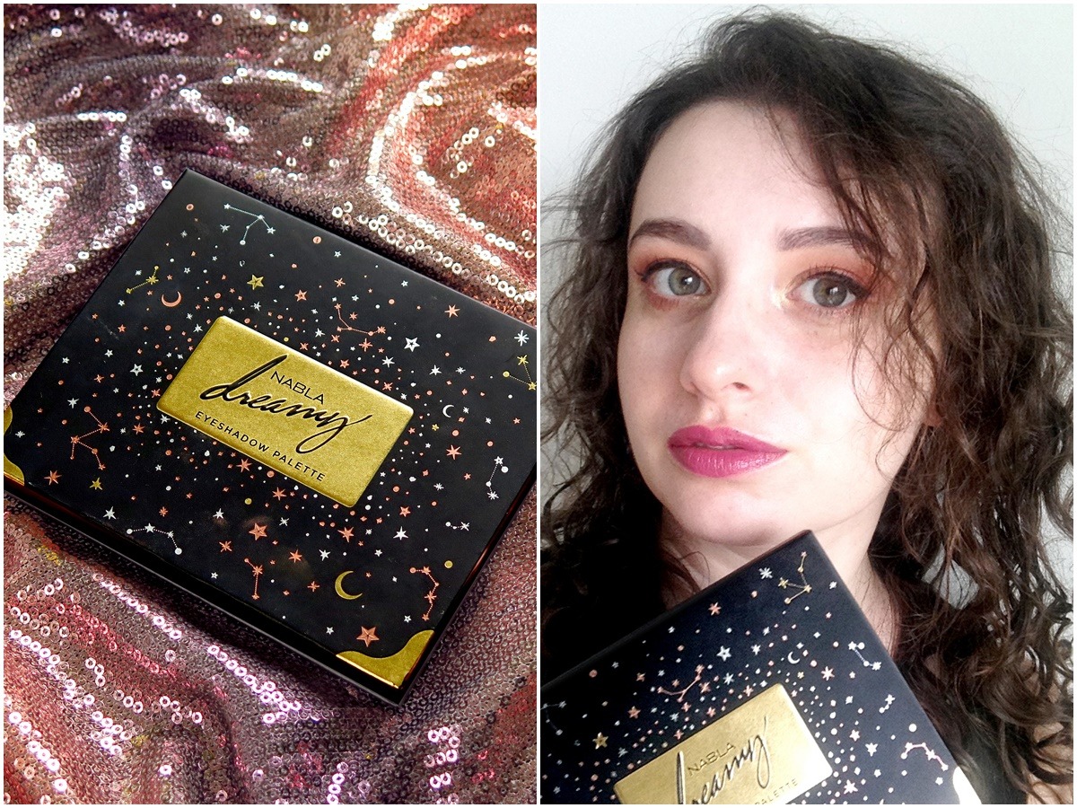 przykład makijażu z paletą cieni nabla dreamy