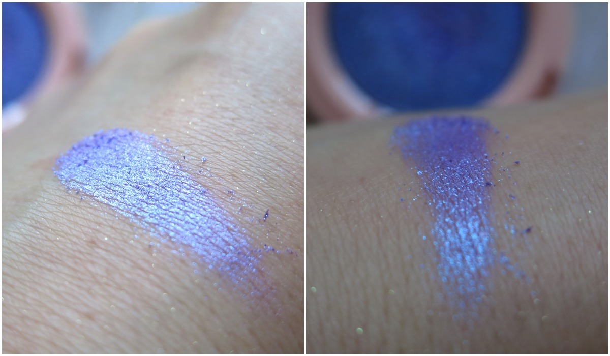 cień do powiek my secret nr 24 seduce swatche duochrom fioletowo-niebieski